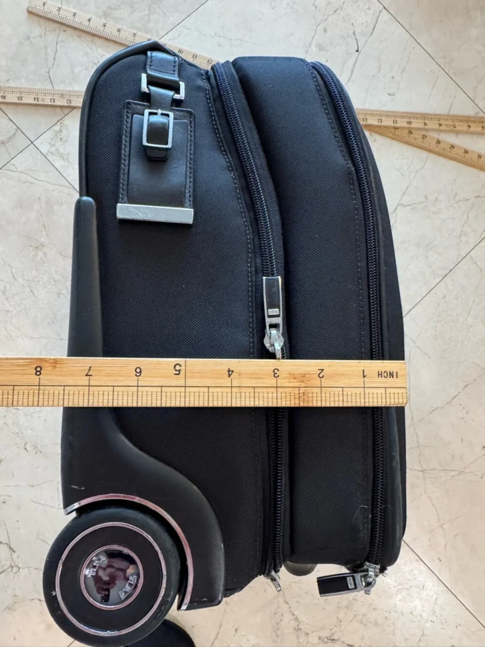 Tumi Black Rolling Briefcase Carry-On
